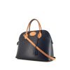 Hermes Bolide handbag in black and brown bicolor leather - 00pp thumbnail
