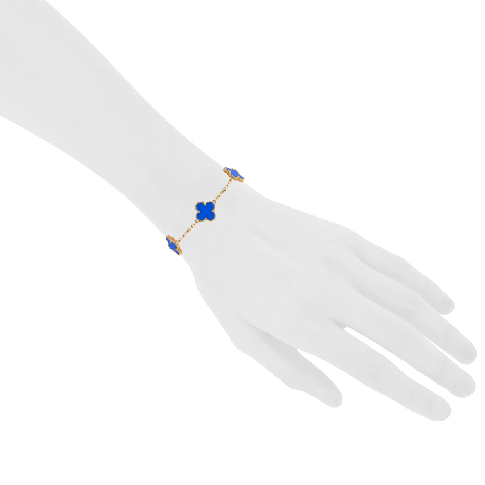 Bracciale Van Cleef
Arpels Alhambra Vintage in oro giallo e agata blu - Detail D1