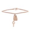 Bracelet Hermès Kelly Clochette en or rose - 00pp thumbnail
