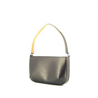 Sac à main Louis Vuitton Fowler en cuir monogram bleu et cuir naturel