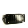 Hermes Plume small model handbag in black porosus crocodile - Detail D4 thumbnail