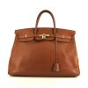 Hermes Birkin 40 cm handbag in gold Courchevel leather - 360 thumbnail