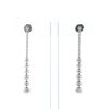 Cartier Perruque pendants earrings in white gold and diamonds - 360 thumbnail