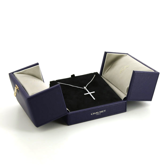 Chaumet necklace in white gold and diamonds - Detail D4