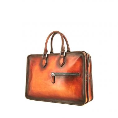 Porte-documents Berluti Deux jours en cuir dégradé marron