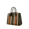 Louis Vuitton City Steamer medium model handbag in black, brown and white leather and ebene monogram canvas - 00pp thumbnail