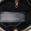 Bolso de mano Louis Vuitton City Steamer modelo mediano en cuero negro, marrón y blanco y lona Monogram ébano - Detail D3 thumbnail