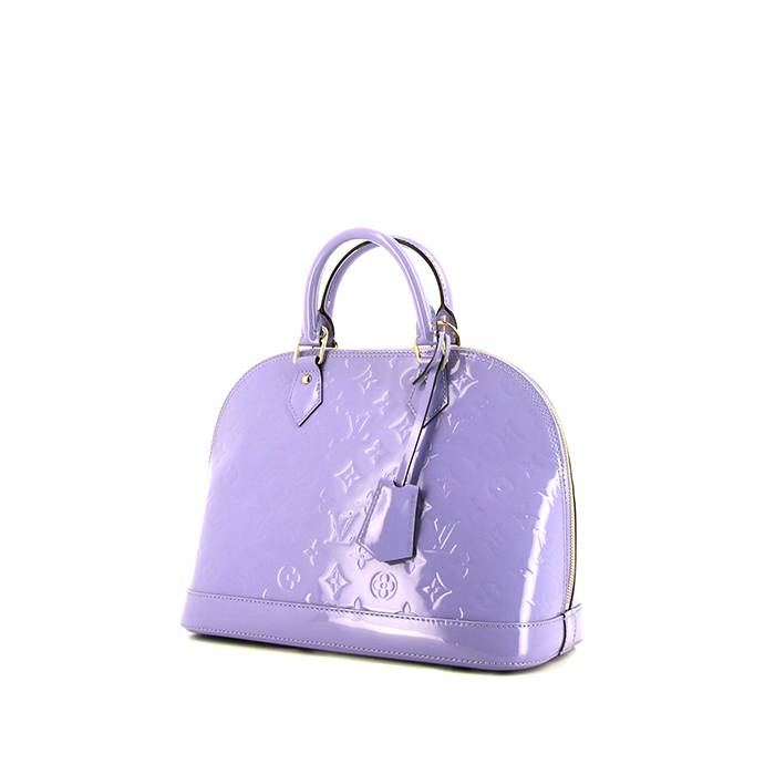 louis vuitton 2007 purple purse logo no buckle only