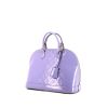 Bolso de mano Louis Vuitton Alma modelo pequeño en charol Monogram color lila - 00pp thumbnail