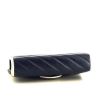 Gucci GG Marmont shoulder bag in blue quilted leather and white leather - Detail D4 thumbnail