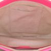 Gucci Jackie handbag in beige canvas and pink leather - Detail D2 thumbnail