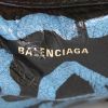 Balenciaga Bazar shopper small model shopping bag in black leather - Detail D4 thumbnail