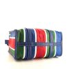 Sac cabas Balenciaga Bazar shopper moyen modèle en cuir bleu , blanc vert et rouge - Detail D5 thumbnail