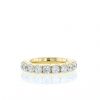Half-flexible wedding ring in yellow gold and diamonds (2,76 carat) - 360 thumbnail