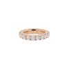 Half-flexible wedding ring in rose gold and diamonds (2,76 carat) - 00pp thumbnail