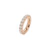 Half-flexible wedding ring in rose gold and diamonds (2,76 carat) - Detail D1 thumbnail
