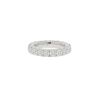 Half-flexible wedding ring in white gold and diamonds (2,86 carat) - 00pp thumbnail