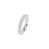 Half-flexible wedding ring in white gold and diamonds (2,86 carat) - Detail D1 thumbnail