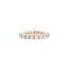 Half-flexible wedding ring in pink gold and diamonds (2,86 carat) - 00pp thumbnail