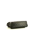 Borsa a tracolla Louis Vuitton Messenger in tela monogram Eclipse grigia e pelle nera - Detail D5 thumbnail