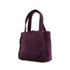 Chanel Vintage handbag in purple suede and purple furr - 00pp thumbnail