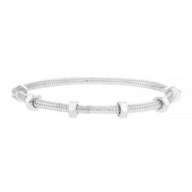Bracelet Cartier Écrou en or blanc, taille 17