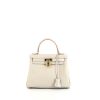 Hermès  Kelly 25 cm handbag  in Gris Perle Swift leather - 360 thumbnail
