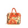 Balenciaga Blanket Square handbag in orange leather - 360 thumbnail