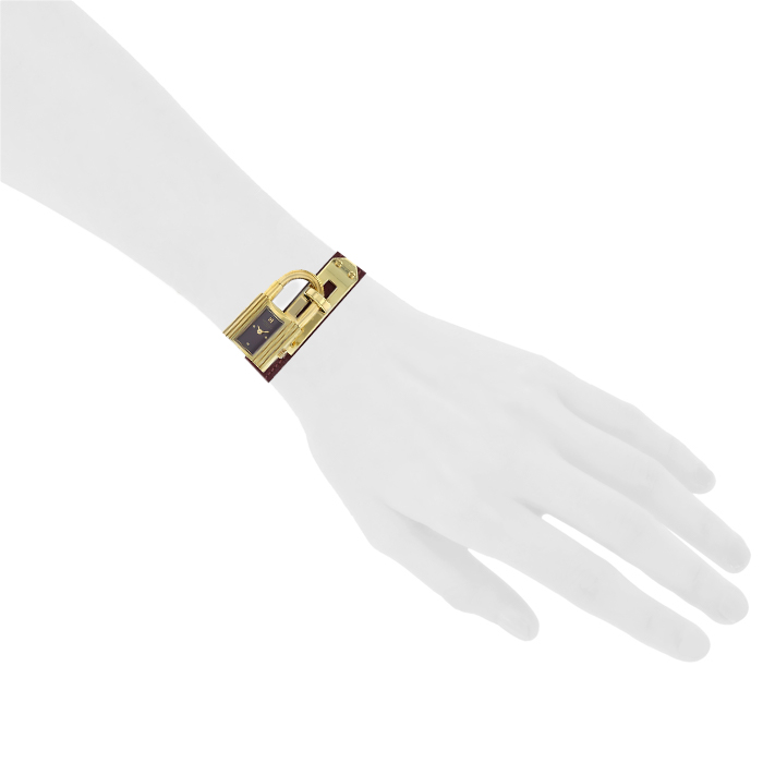 Hermes Kelly-Cadenas watch in gold plated Circa  1990 - Detail D1