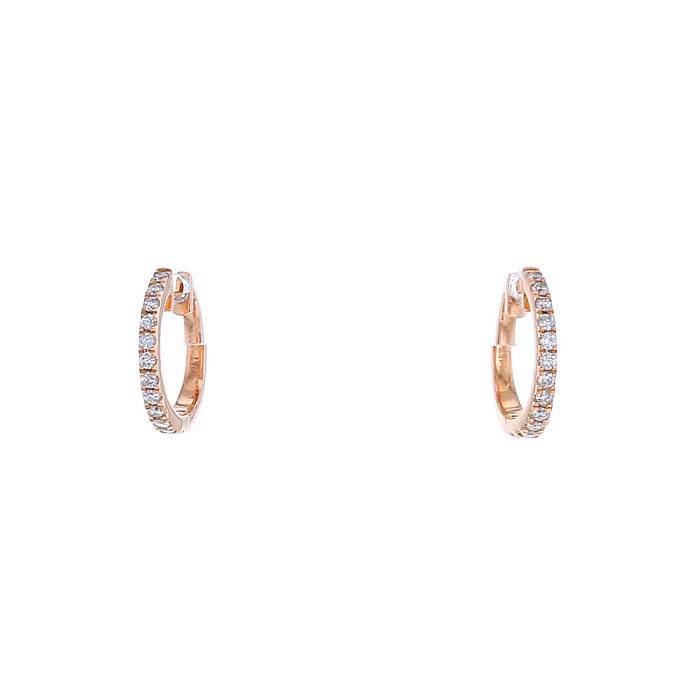 Oro 14 K vite torna orecchino Backings solo e Oro rosa, cod. SCREWBACK-S-14KR
