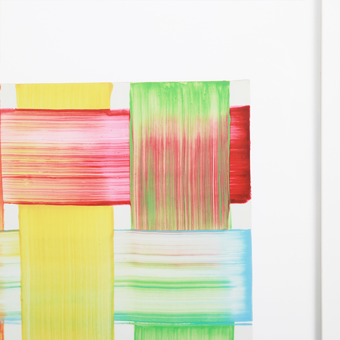 Bernard Frize, "Caisse", impression digitale en couleurs sur papier, signée, numérotée et encadrée, de 2013 - Detail D1