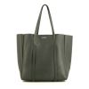 Balenciaga shopping bag in grey leather - 360 thumbnail