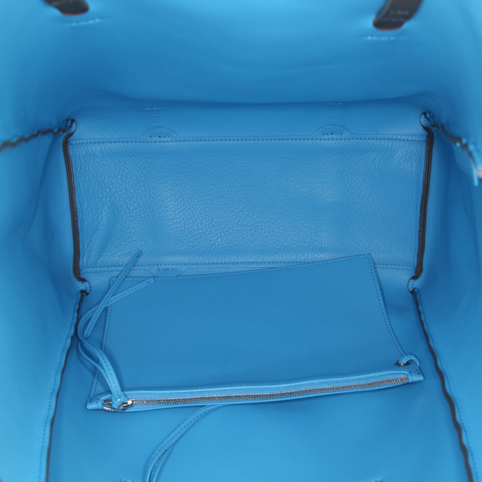 Shopping bag Balenciaga in pelle grigia - Detail D2