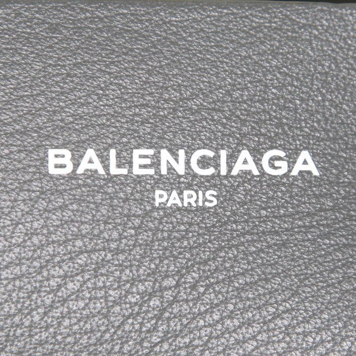 Shopping bag Balenciaga in pelle grigia - Detail D3