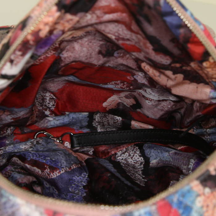 Zaino Chanel Sac à dos in tela trapuntata multicolore con motivo - Detail D2