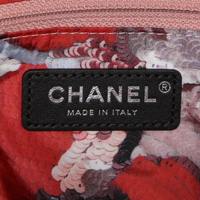 Sac à dos Chanel Sac à dos en toile matelassée multicolore - Detail D3