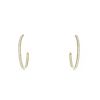 De Beers DB Classic hoop earrings in yellow gold and diamonds - 00pp thumbnail