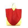 Celine Cabas shopping bag in yellow and red leather - 360 thumbnail