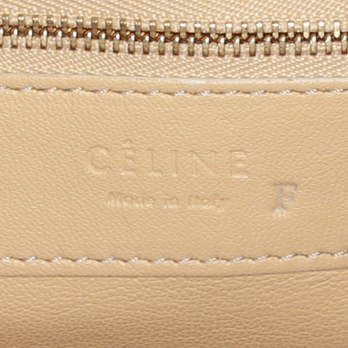 Shopping bag Celine Cabas in pelle gialla e rossa - Detail D3