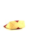 Bolso Cabás Celine Cabas en cuero amarillo y rojo - Detail D4 thumbnail