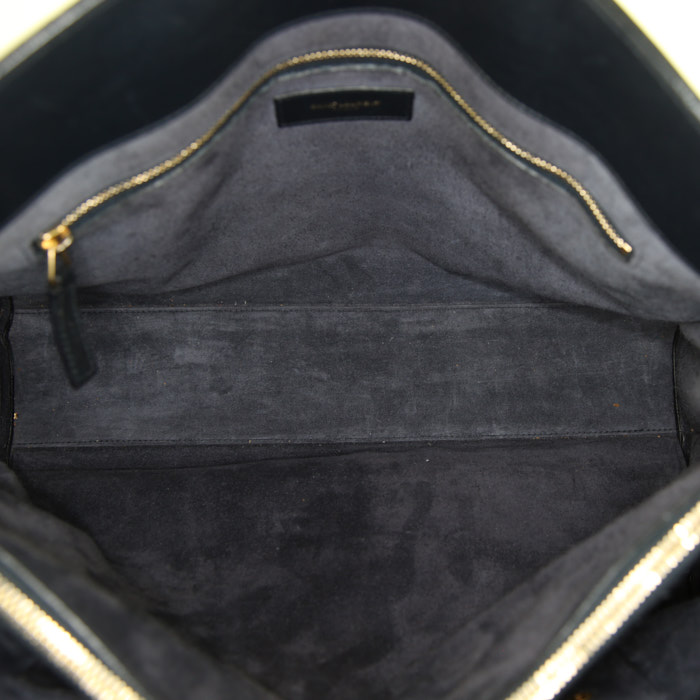 Saint Laurent Sac de jour handbag in black leather - Detail D2