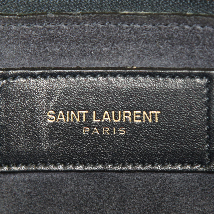 Bolso de mano Saint Laurent Sac de jour en cuero negro - Detail D3