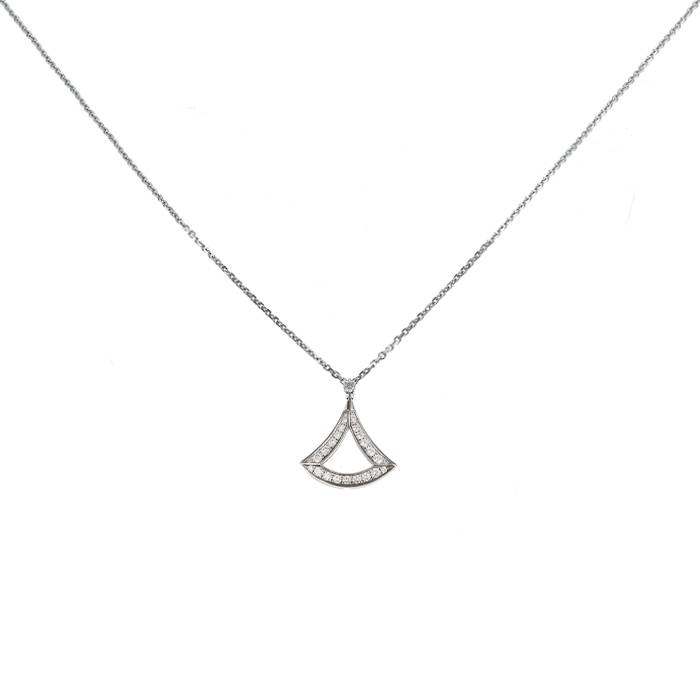 Bvlgari Diva's Dream 18K White Gold 3.75ct Diamond Necklace | eBay