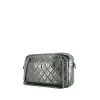 Chanel  Camera handbag  in metallic grey quilted leather - 00pp thumbnail