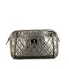 Chanel  Camera handbag  in metallic grey quilted leather - 360 thumbnail