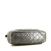 Chanel  Camera handbag  in metallic grey quilted leather - Detail D5 thumbnail