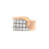 Vintage 1940's ring in pink gold,  platinium and diamonds - 00pp thumbnail