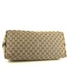Gucci handbag in beige monogram canvas and brown leather - Detail D4 thumbnail