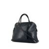 Hermès Bolide 35 cm handbag in navy blue leather - 00pp thumbnail