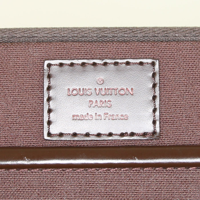 Louis Vuitton briefcase in brown ebene damier canvas - Detail D4
